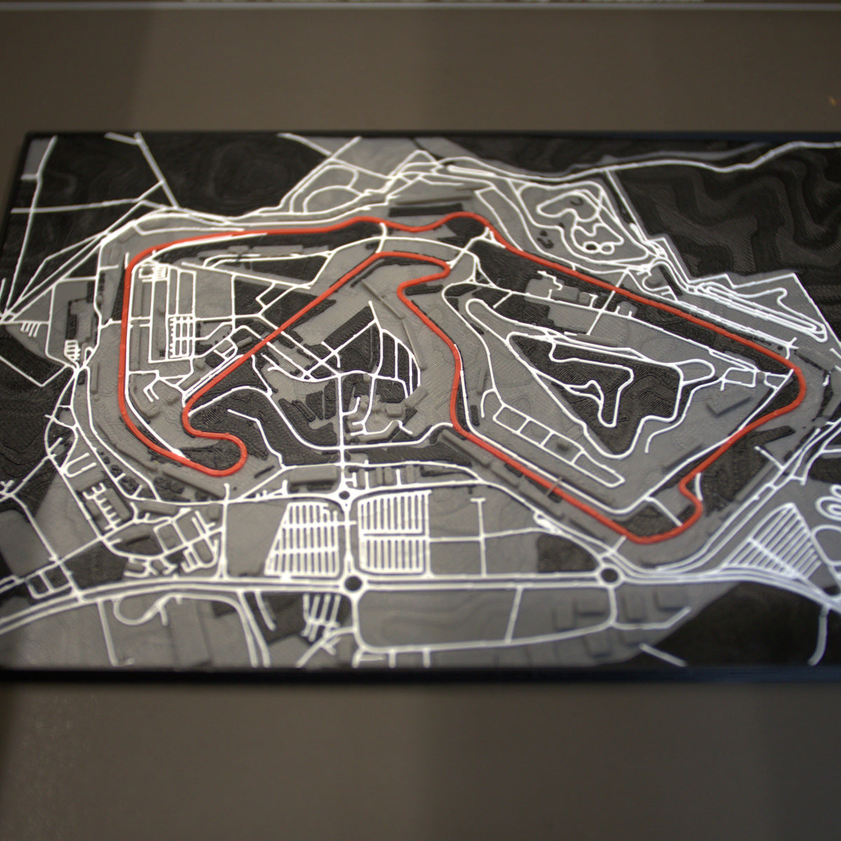 Framed 3D Printed Map