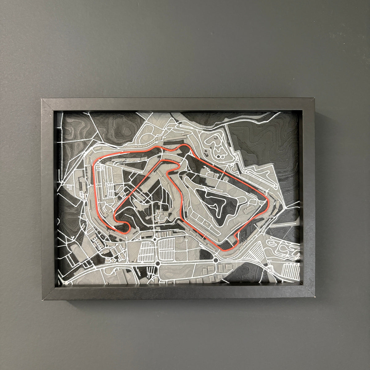 Framed 3D Printed Map