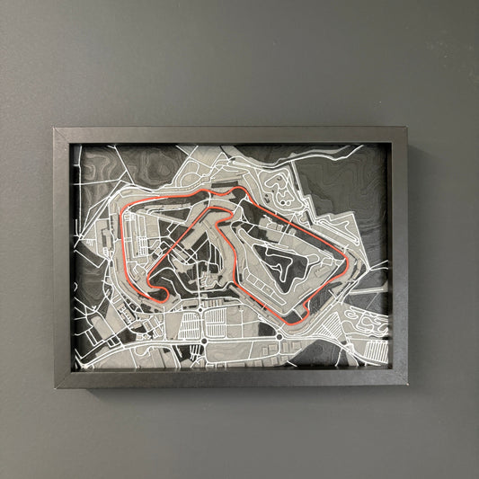 Framed 3D Printed Map