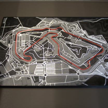 Framed 3D Printed Map